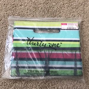 NWT Thirty-One Fold N’ File Folder in Preppy Pop